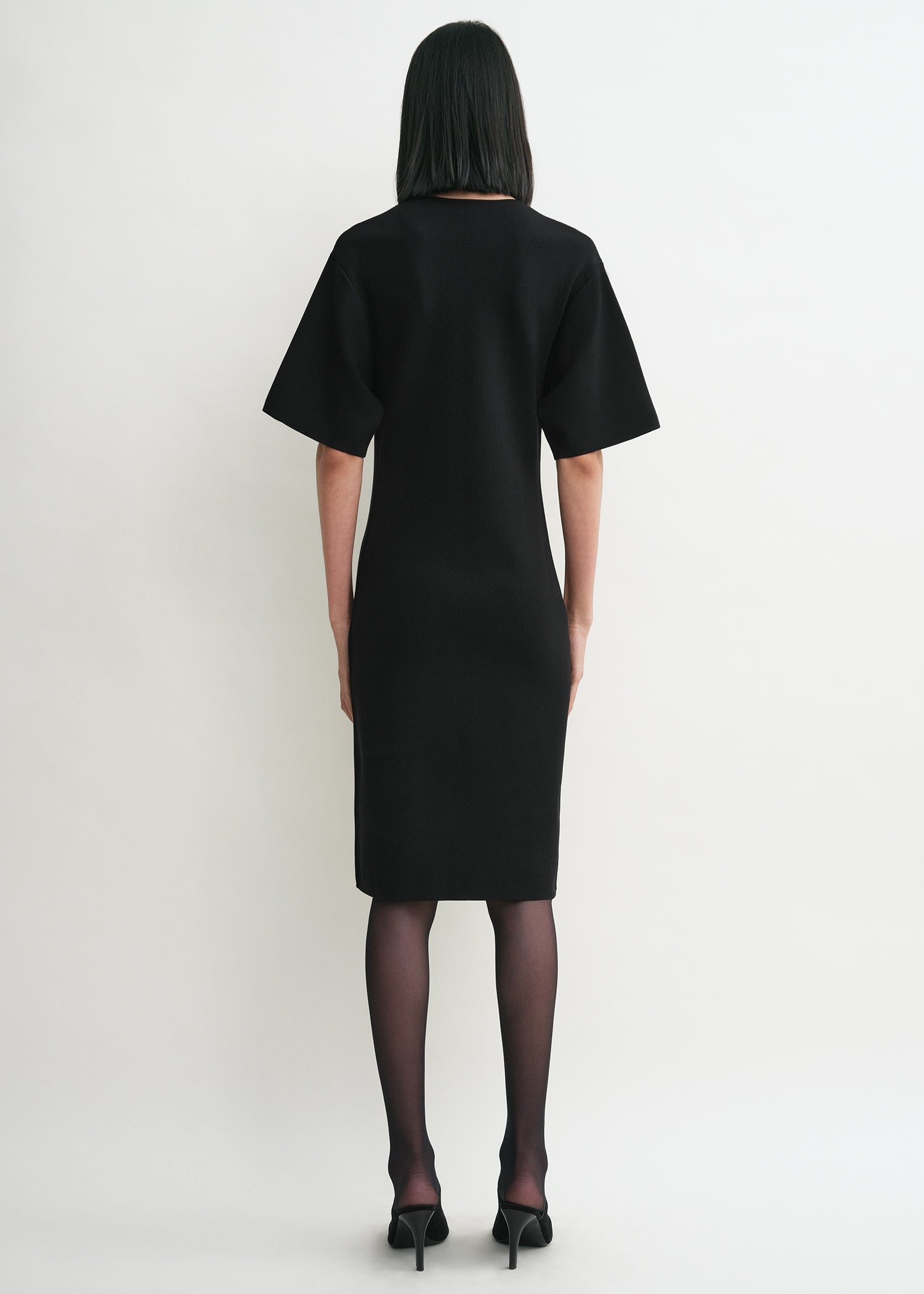 Tee knit dress black 4 Tee knit dress black