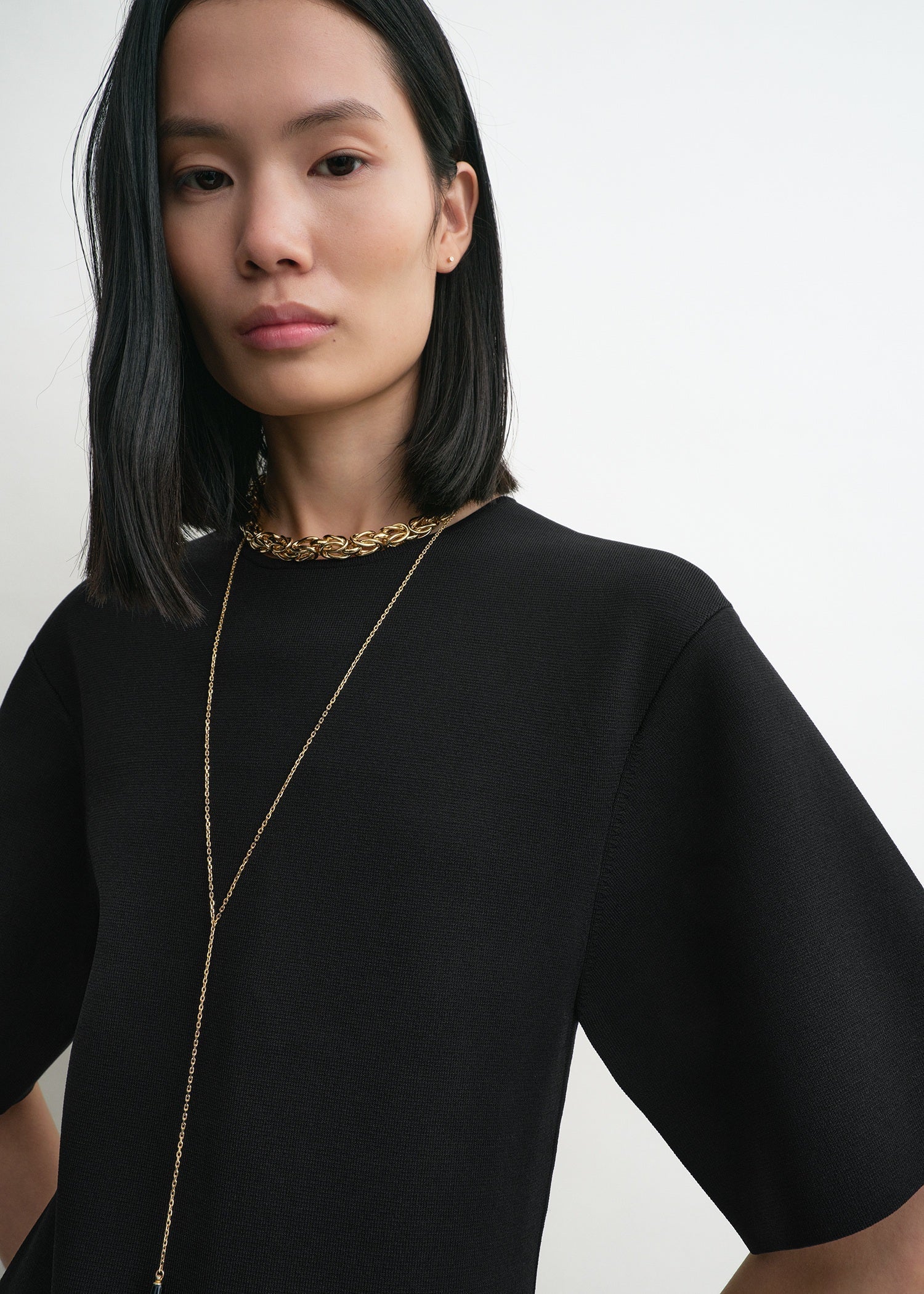 Tee knit dress black 5 Tee knit dress black