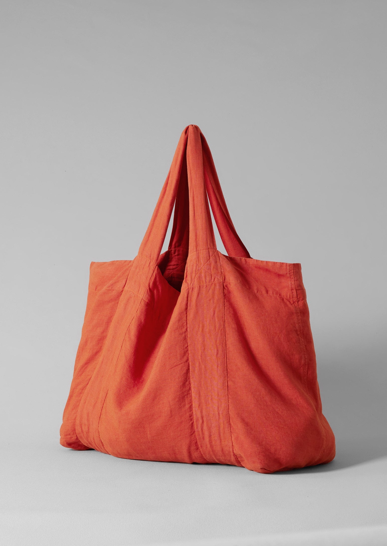 Garment Dyed Linen Bag | Red Chilli 3 Garment Dyed Linen Bag | Red Chilli